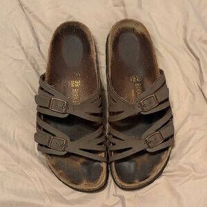 Birkenstock Dark Brown Multi-Strap Sandals